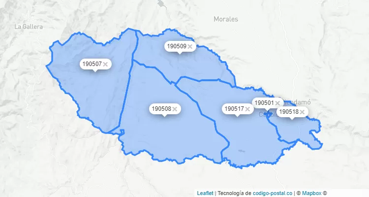 Cajibío ZIP Code, Cauca