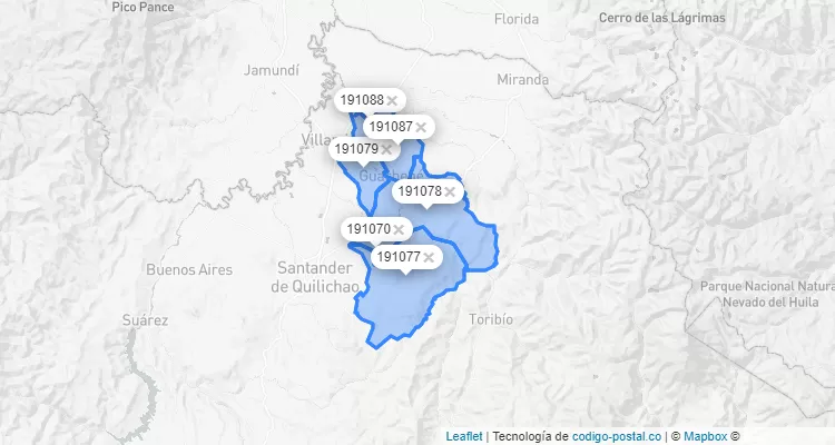 Caloto ZIP Code, Cauca