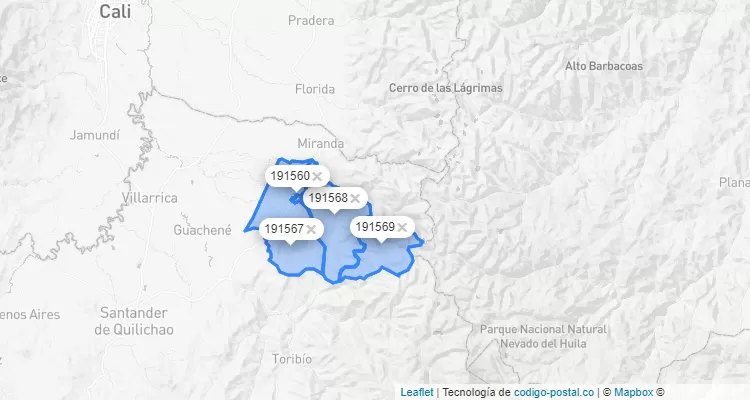 Corinto ZIP Code, Cauca