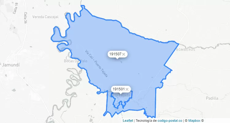 Puerto Tejada ZIP Code, Cauca
