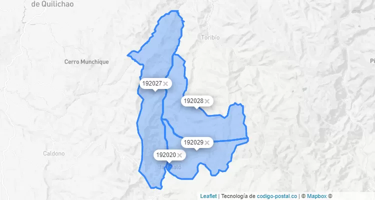 Jambaló ZIP Code, Cauca