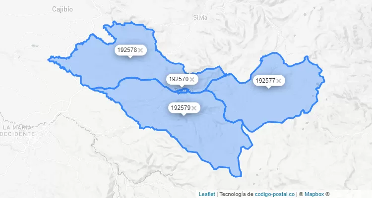 Totoró ZIP Code, Cauca