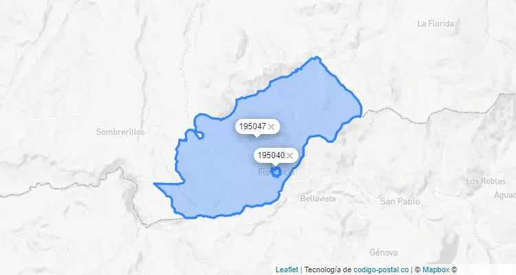 Florencia ZIP Code, Cauca
