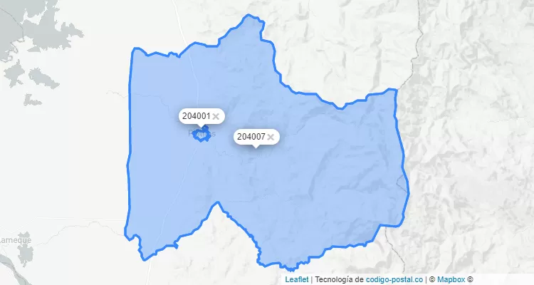 Pailitas ZIP Code, Cesar