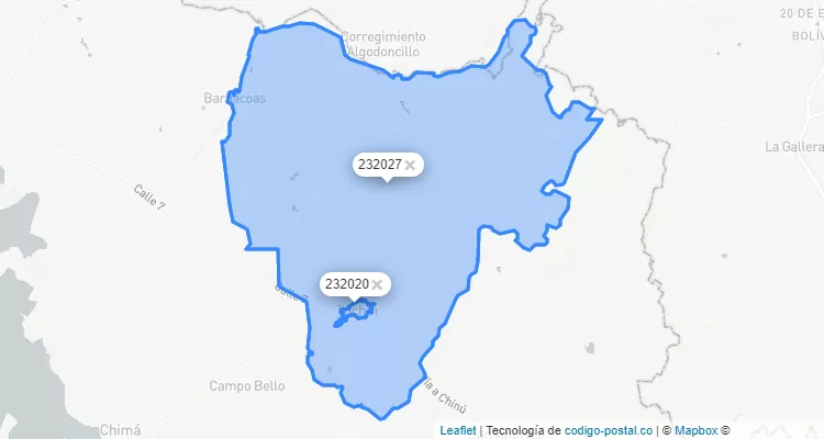 Tuchín ZIP Code, Córdoba