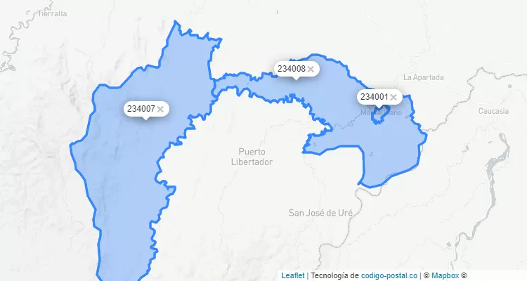 Montelíbano ZIP Code, Córdoba
