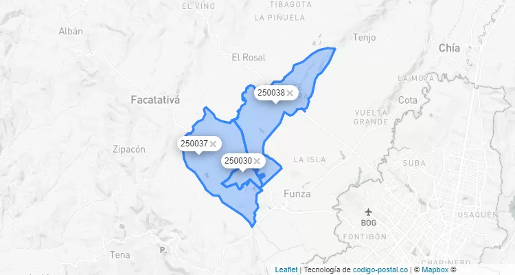 Madrid ZIP Code, Cundinamarca