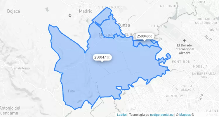 Mosquera ZIP Code, Cundinamarca