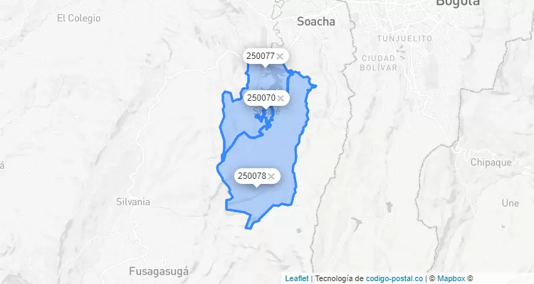 Código Postal de Sibaté, Cundinamarca