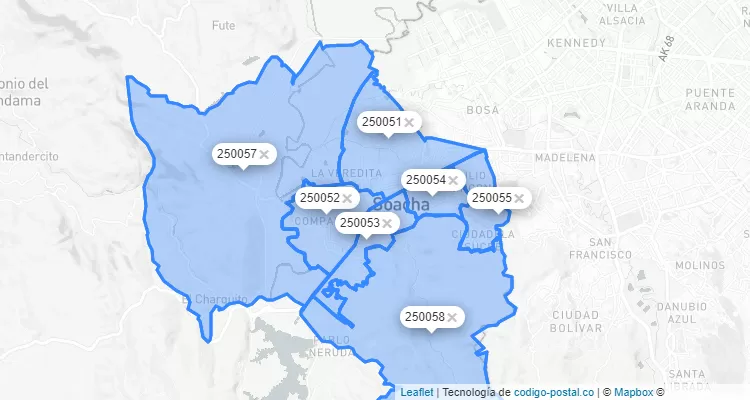 Soacha ZIP Code, Cundinamarca
