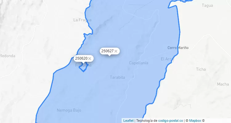 Fúquene ZIP Code, Cundinamarca