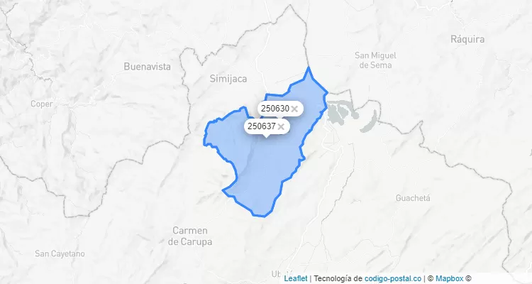 Susa ZIP Code, Cundinamarca