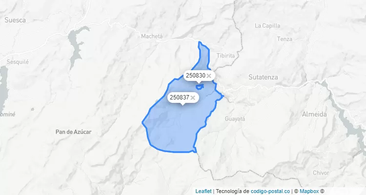 Manta ZIP Code, Cundinamarca