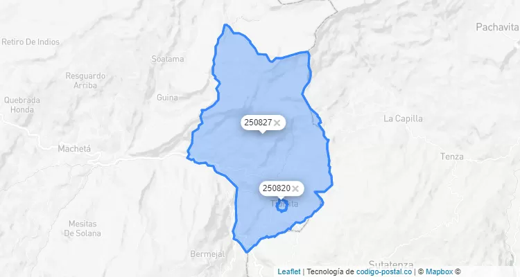 Tibirita ZIP Code, Cundinamarca