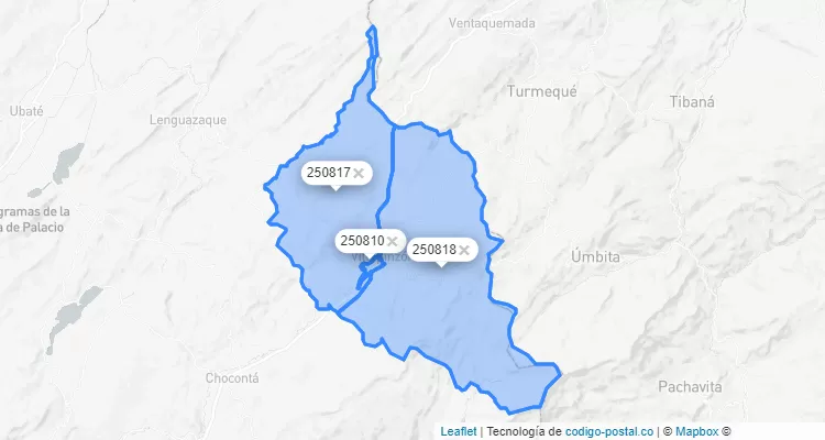 Villapinzón ZIP Code, Cundinamarca