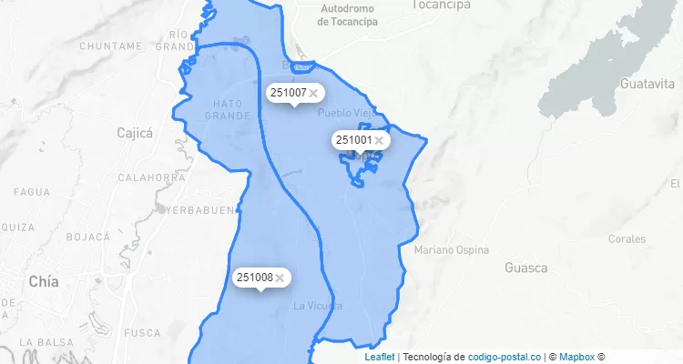 Sopó ZIP Code, Cundinamarca