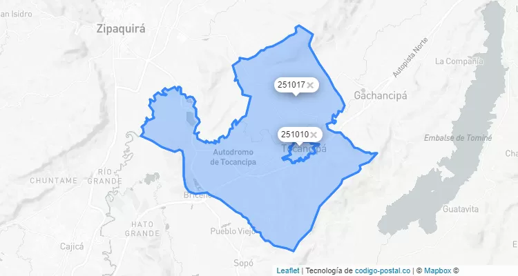 Tocancipá ZIP Code, Cundinamarca