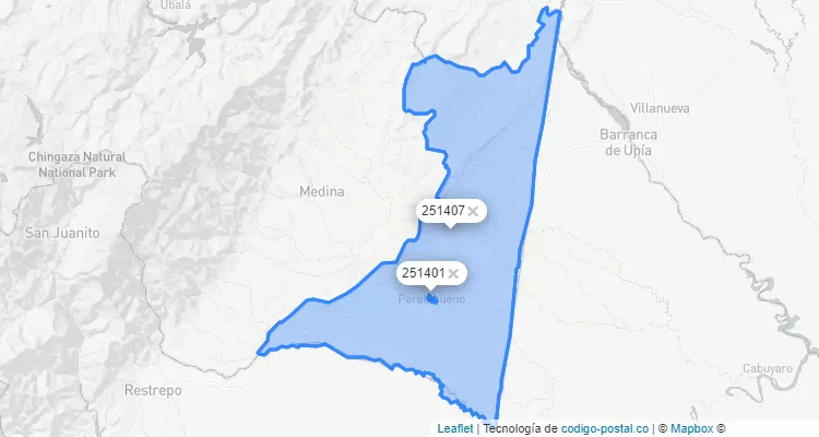 Paratebueno ZIP Code, Cundinamarca