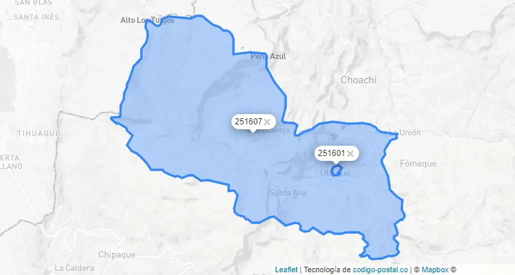 Ubaque ZIP Code, Cundinamarca