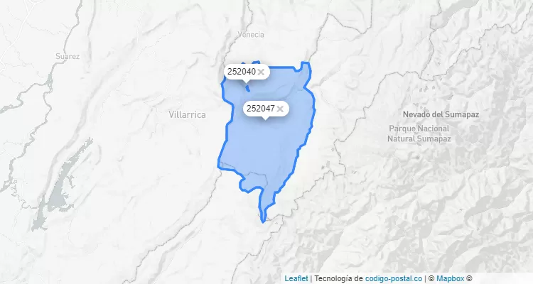 Código Postal de Cabrera, Cundinamarca