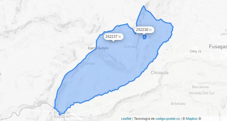 Código Postal de Tibacuy, Cundinamarca