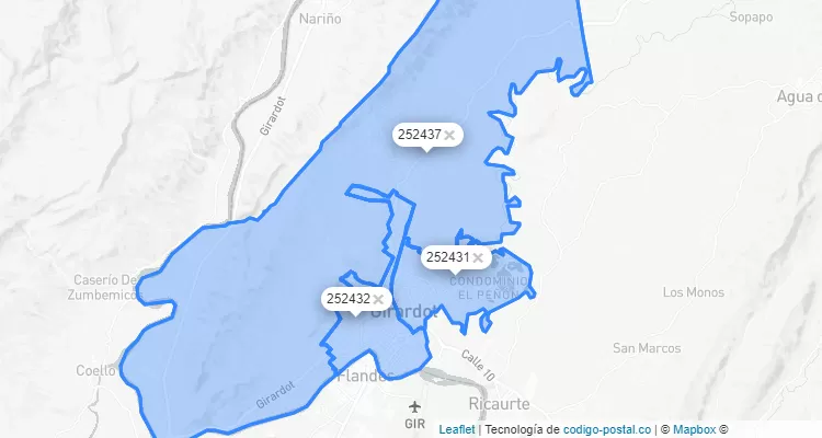 Girardot ZIP Code, Cundinamarca