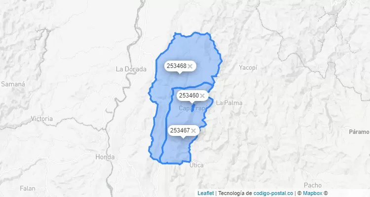 Caparrapí ZIP Code, Cundinamarca
