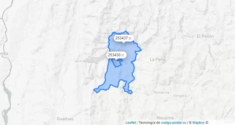Útica ZIP Code, Cundinamarca
