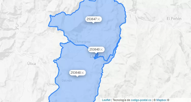 La Peña ZIP Code, Cundinamarca