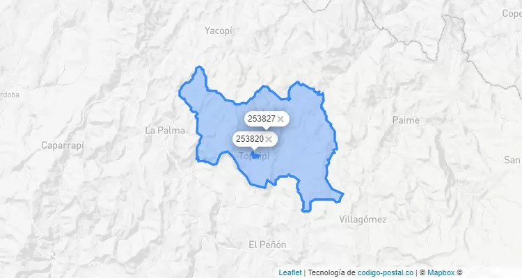 Topaipí ZIP Code, Cundinamarca