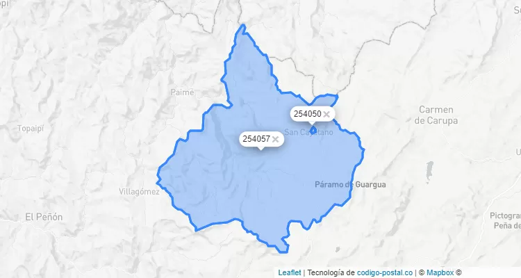 San Cayetano ZIP Code, Cundinamarca