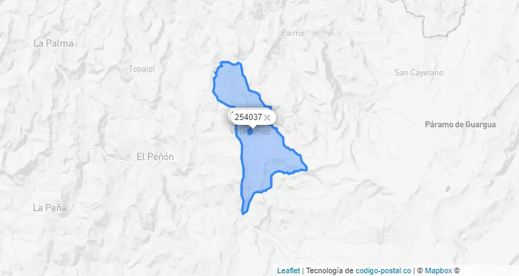 Villagómez ZIP Code, Cundinamarca