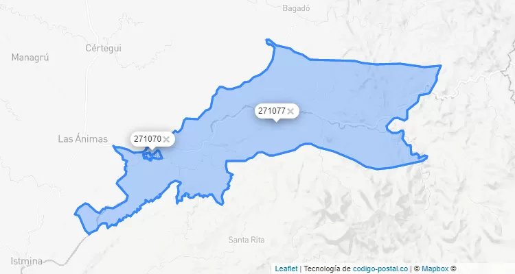 Tadó ZIP Code, Chocó