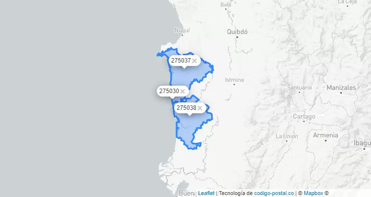 Bajo Baudó ZIP Code, Chocó