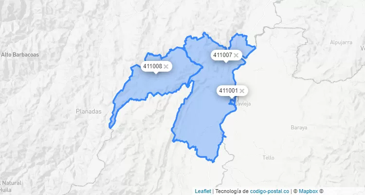 Aipe ZIP Code, Huila