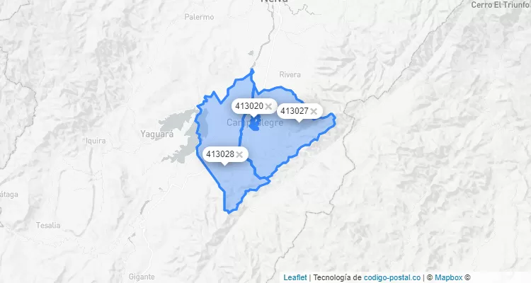 Código Postal de Campoalegre, Huila