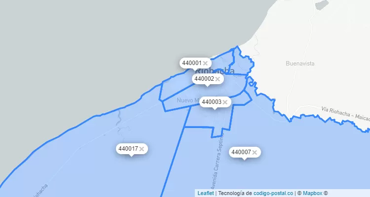 Riohacha ZIP Code, La Guajira