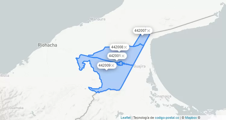 Código Postal de Maicao, La Guajira