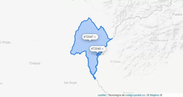 Algarrobo ZIP Code, Magdalena