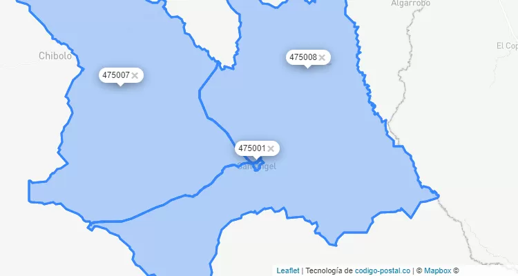 Sabanas de San Ángel ZIP Code, Magdalena