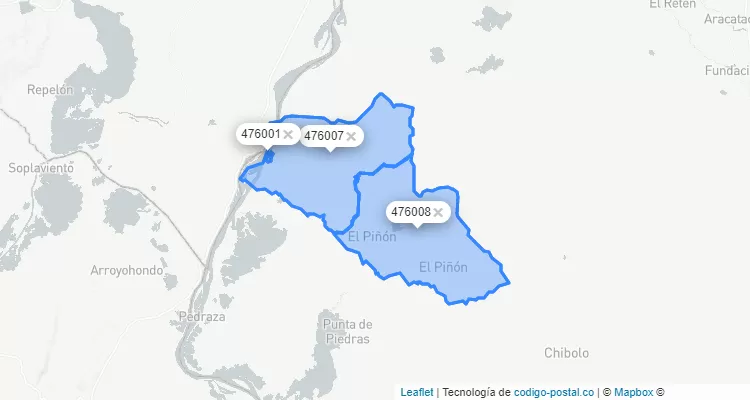 El Piñón ZIP Code, Magdalena