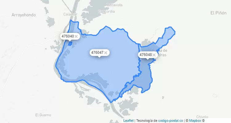 Pedraza ZIP Code, Magdalena