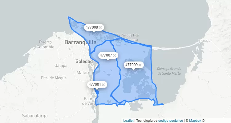 Código Postal de Sitionuevo, Magdalena