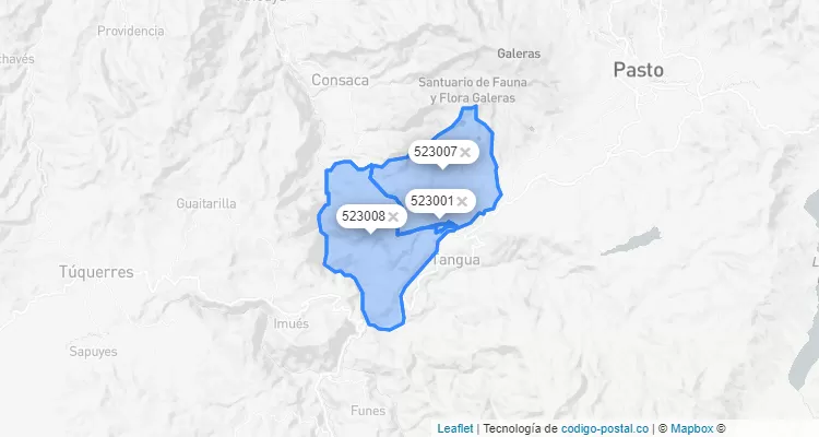 Código Postal de Yacuanquer, Nariño