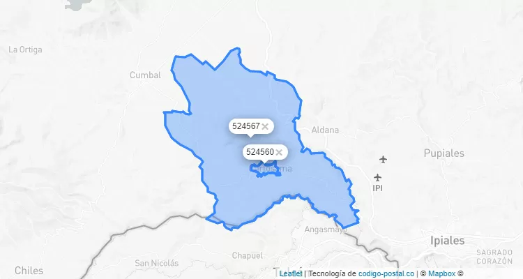 Código Postal de Cuaspud, Nariño