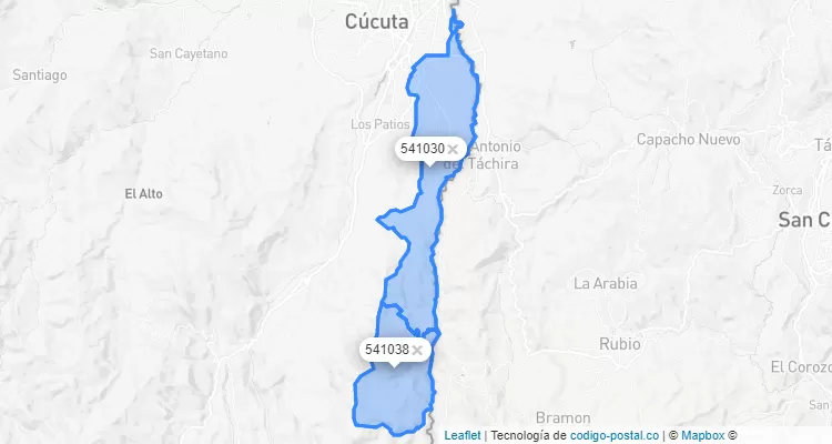 Villa del Rosario ZIP Code, Norte de Santander