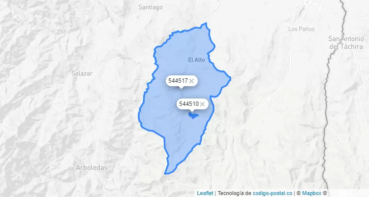 Código Postal de Durania, Norte de Santander