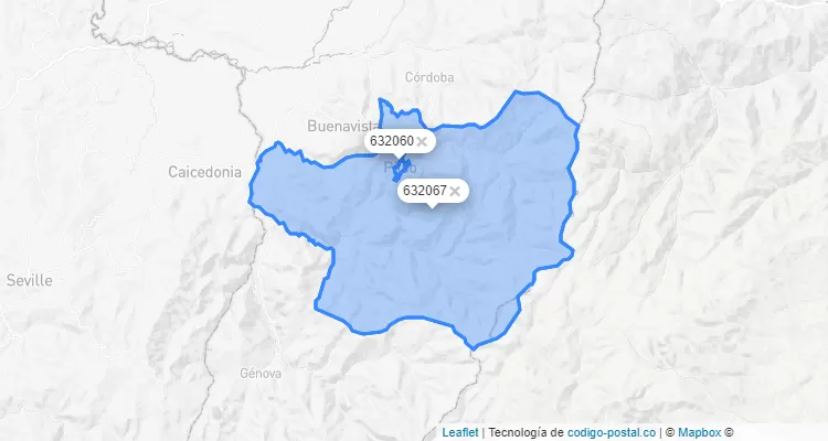 Código Postal de Pijao, Quindío