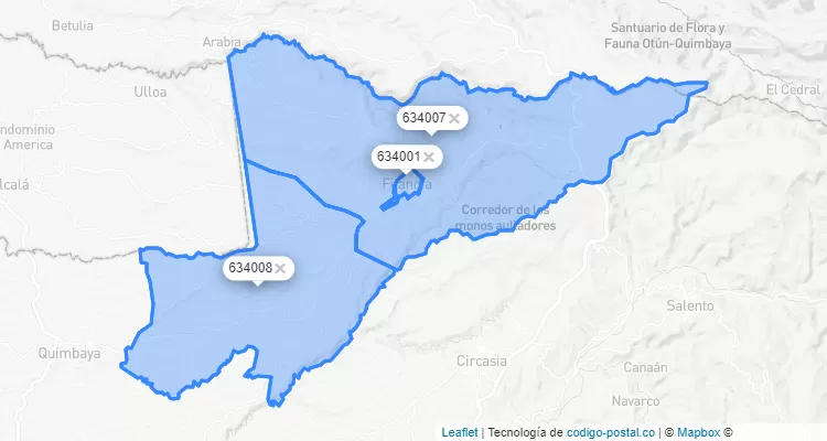 Filandia ZIP Code, Quindío