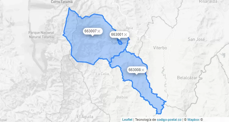 Santuario ZIP Code, Risaralda